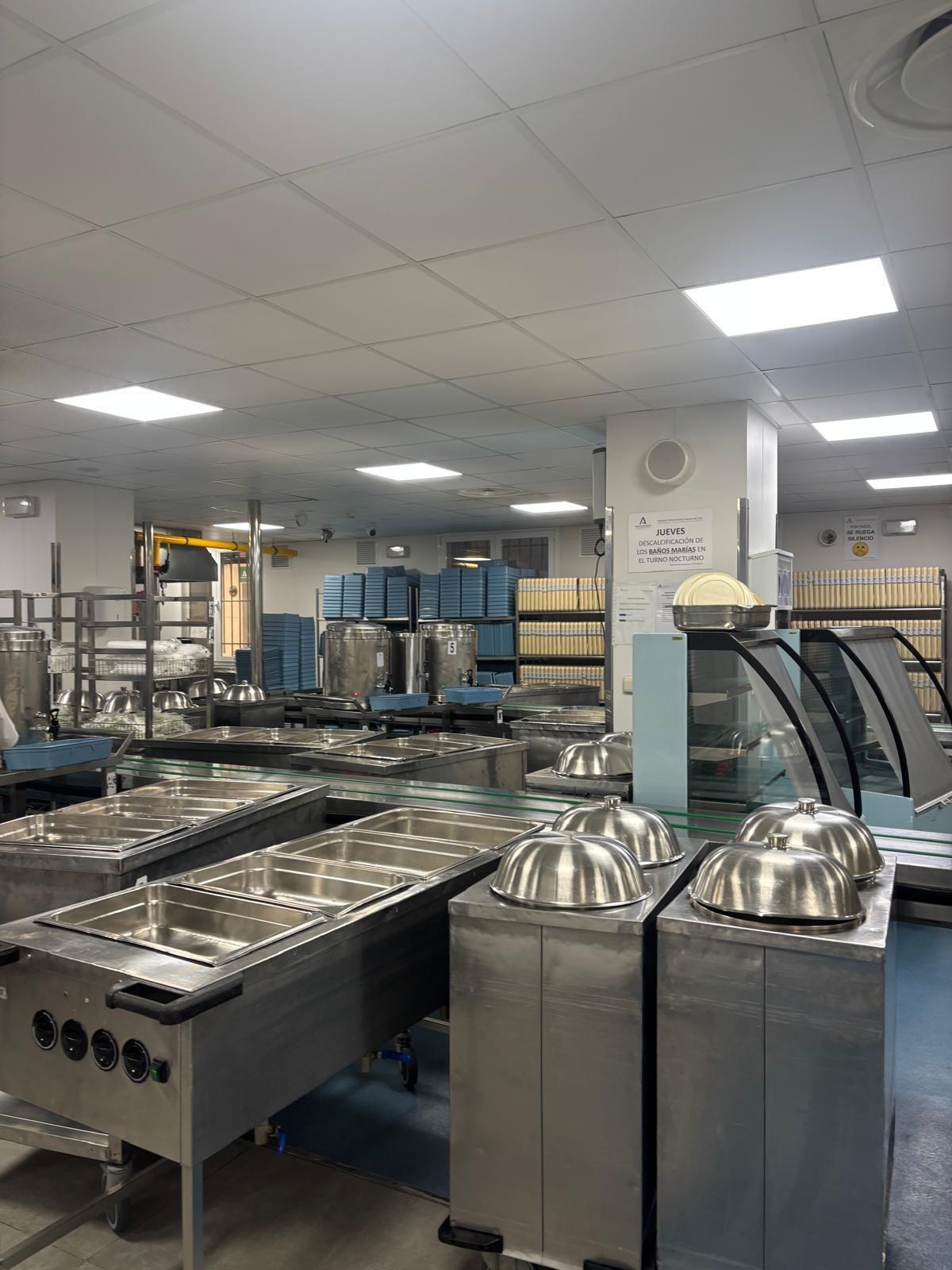 Servicio de cocina del hospital.