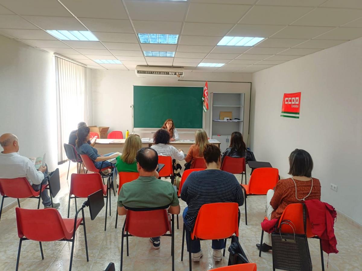 Imagen de una de las sesiones presenciales del plan de formacin de Sanidad y Sectores Sociosanitarios.