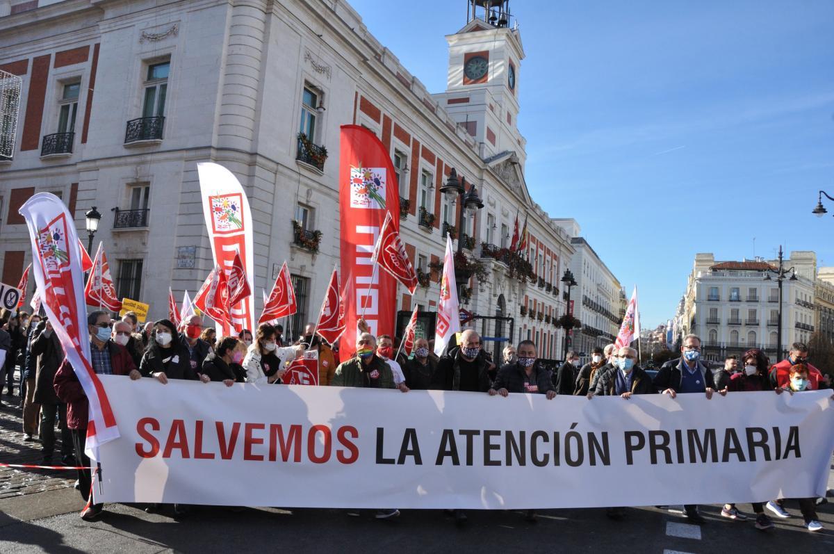 Foto de la manifestación del pasado 12D Salvemos la Atención Primaria, en Madrid