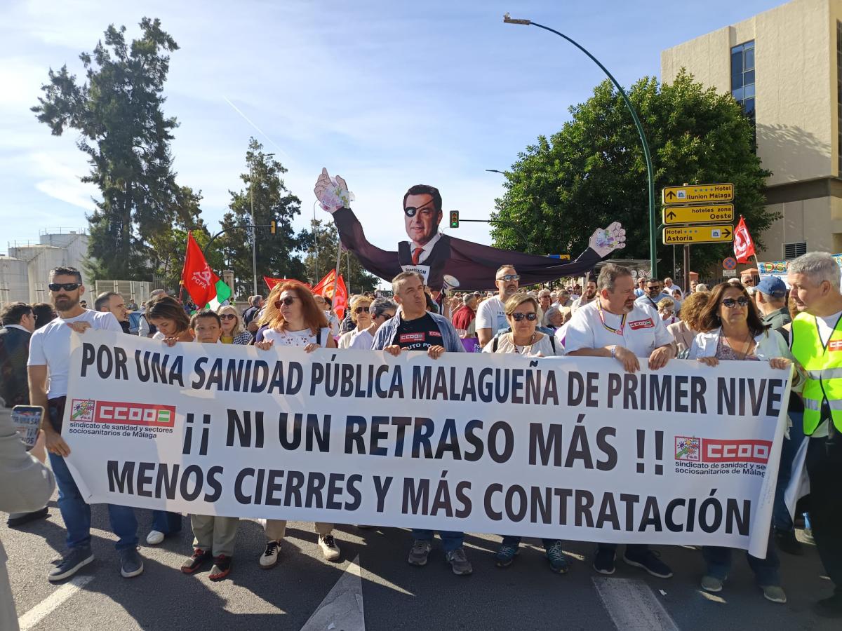 Movilización en Málaga.