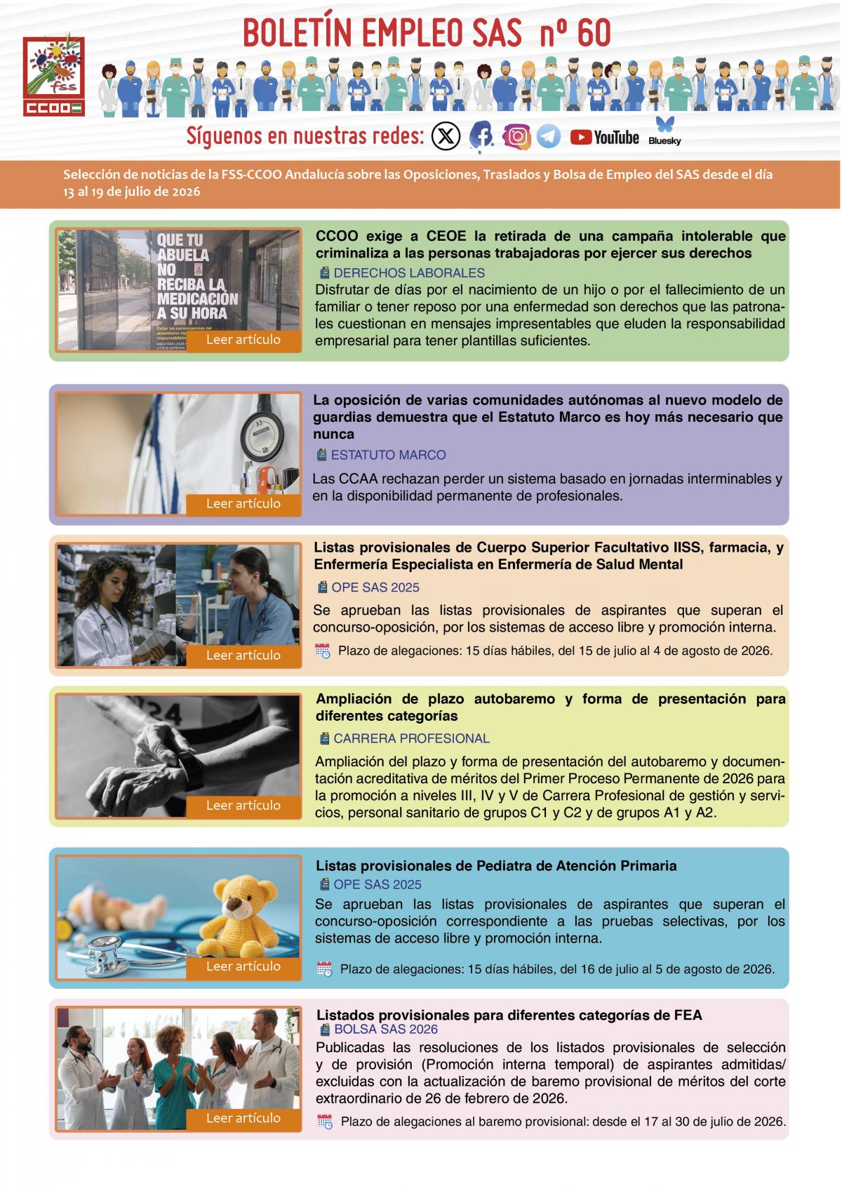 BOLETÍN EMPLEO SAS Nº 60