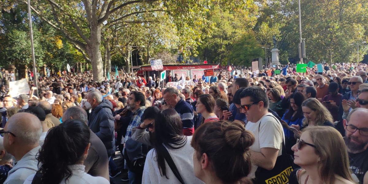 Manifestación en Madrid en defensa de la Sanidad Pública de la región