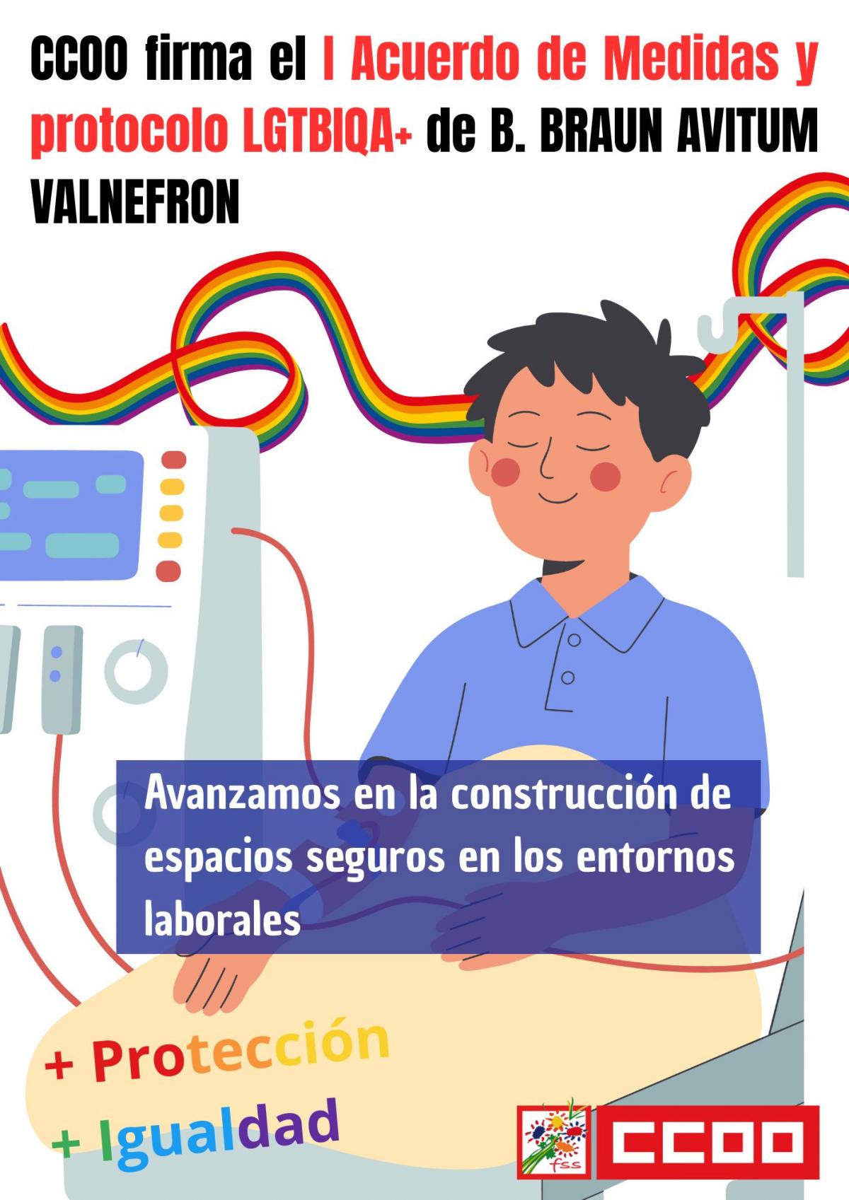 CCOO firma el I Acuerdo de Medidas y protocolo LGTBIQA+ de B. BRAUN AVITUM VALNEFRÓN