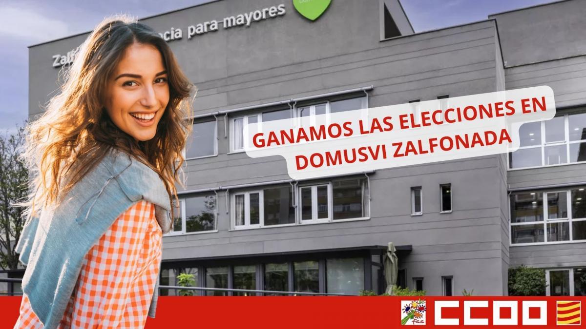 CCOO Gana las elecciones de la residencia DomusVi Zalfonada