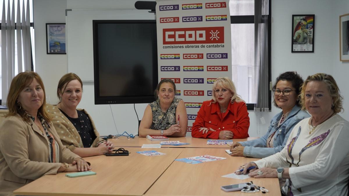 Reunin de CCOO con el Colegio Profesional de Enfermera de Cantabria.