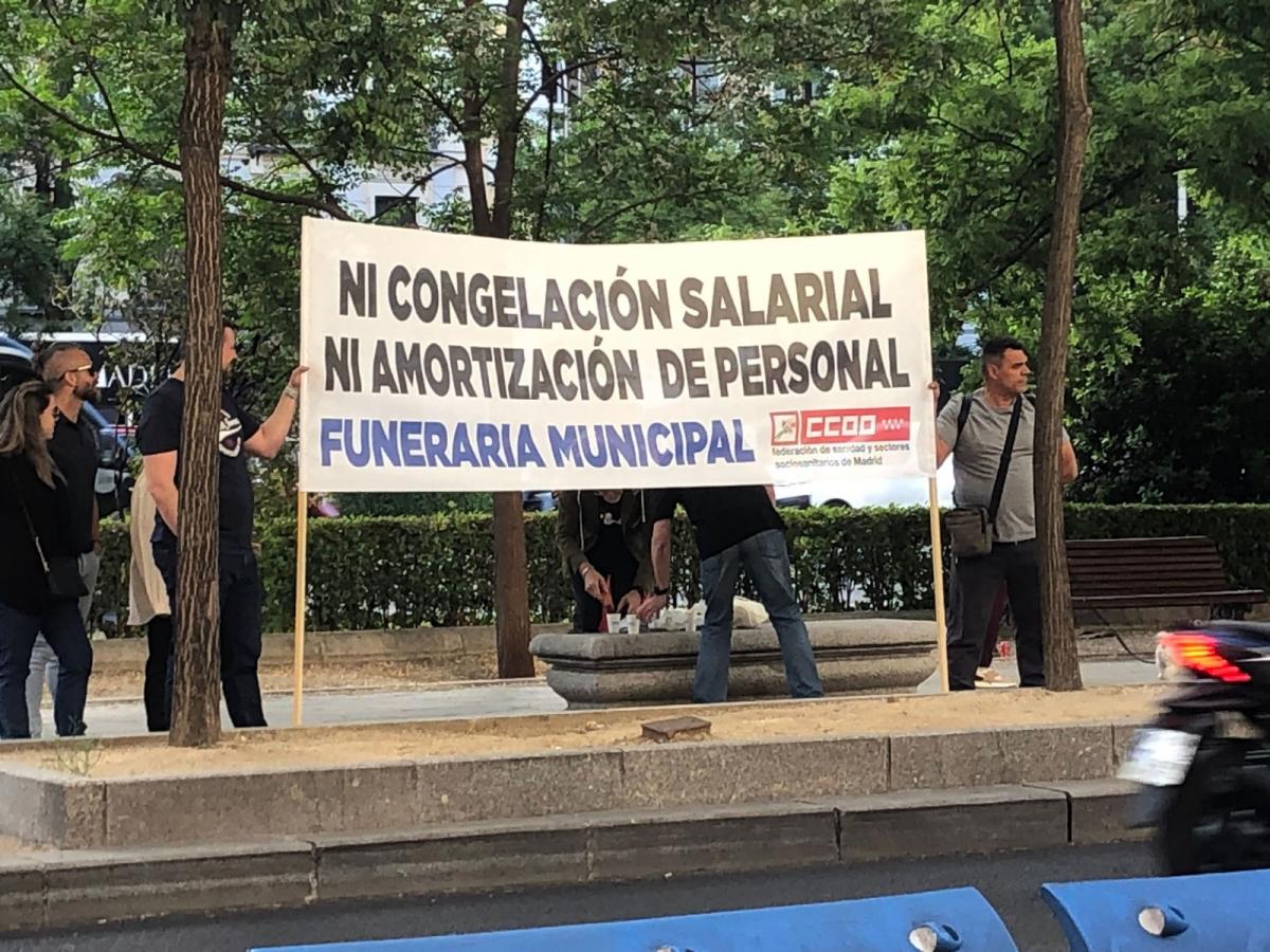 Conflicto en la funeraria municipal de Madrid