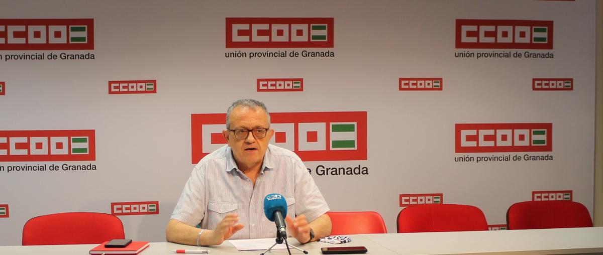 El Secretario General de Sanidad y Sectores Sociosanitarios de CCOO de Granada, Felix Alonso.