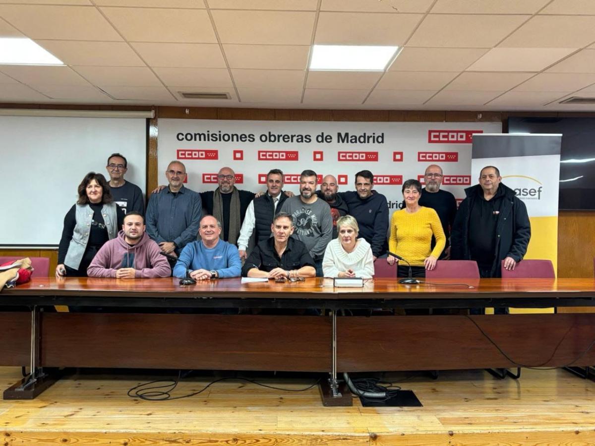 Representantes de CCOO que han hecho posible la firma del convenio del Sector de Empresas de Servicios Funerarios Privados